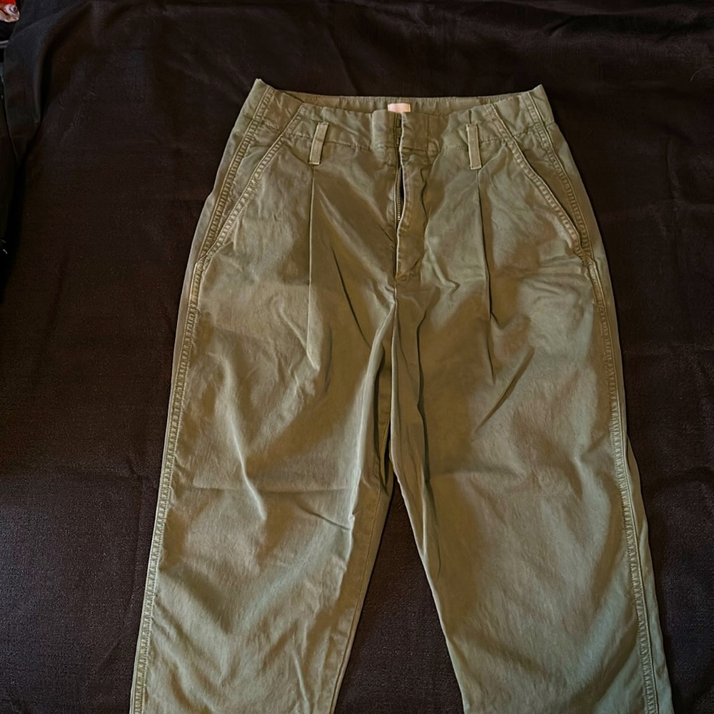 Women’s Gap Jeans Green Girlfriend Chino Pockets
